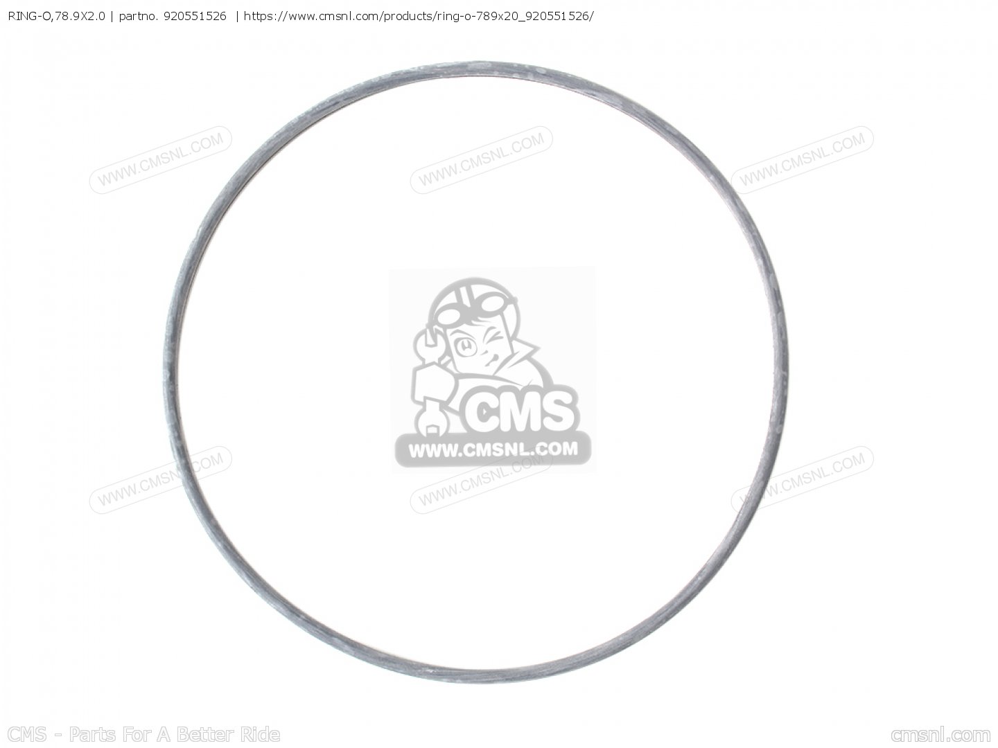 RING-O,78.9X2.0 | partno. 920551526 | https://www.cmsnl.com/products/ring-o-789x20_920551526/CMS - Parts For A Better Ridecmsnl.com