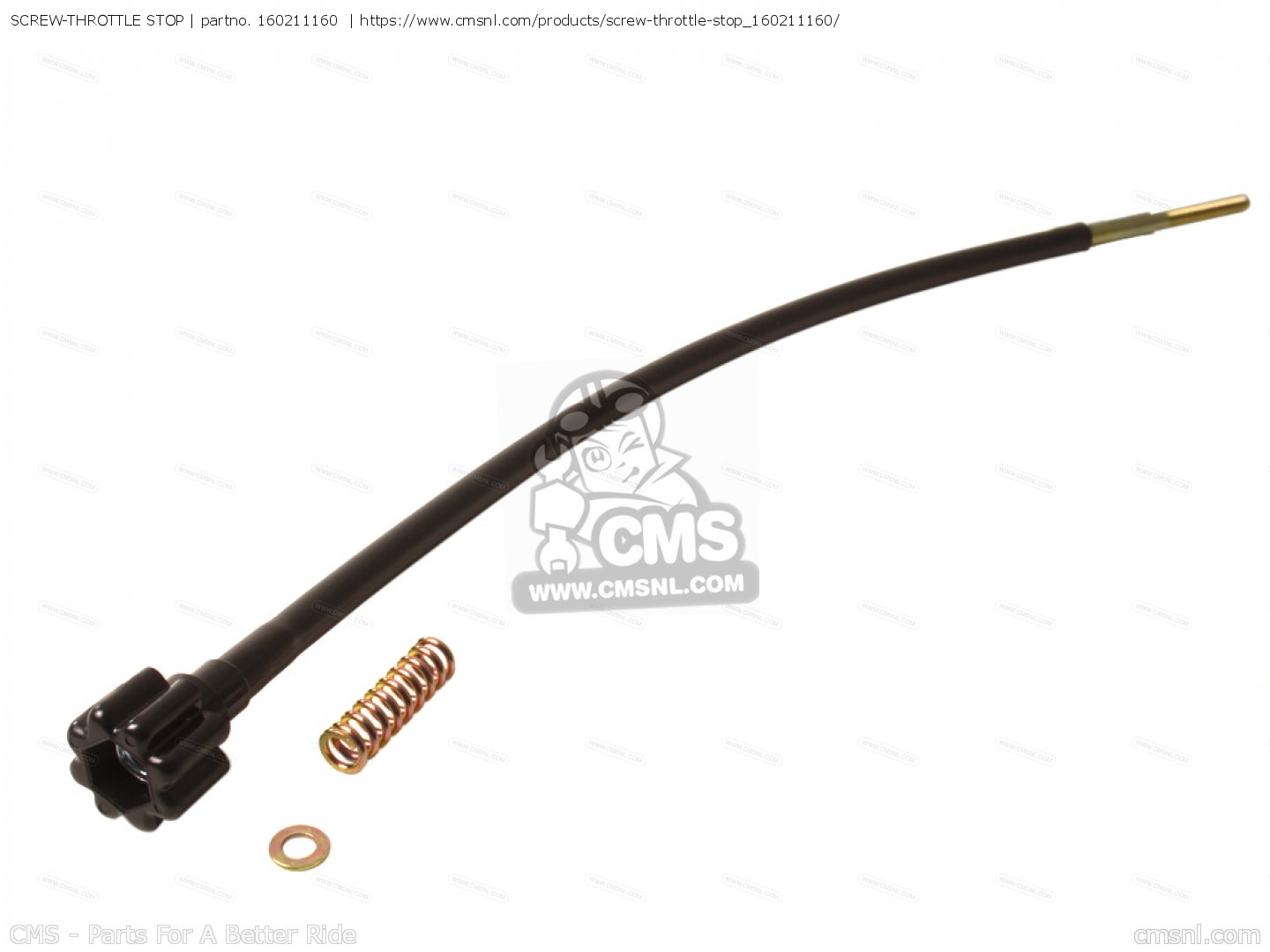 SCREW-THROTTLE STOP | partno. 160211160 | https://www.cmsnl.com/products/screw-throttle-stop_160211160/CMS - Parts For A Better Ridecmsnl.com