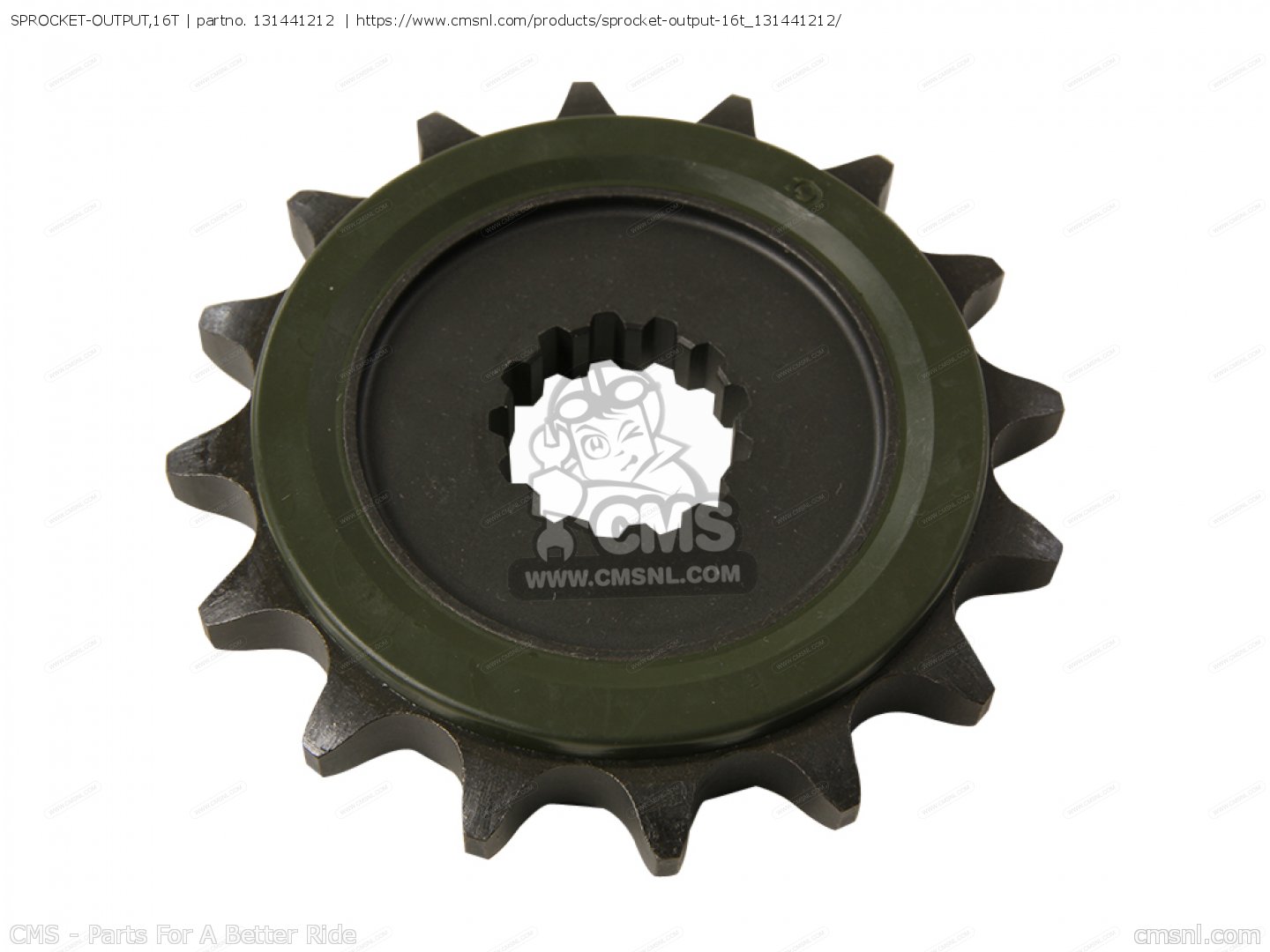 SPROCKET-OUTPUT,16T | partno. 131441212 | https://www.cmsnl.com/products/sprocket-output-16t_131441212/CMS - Parts For A Better Ridecmsnl.com